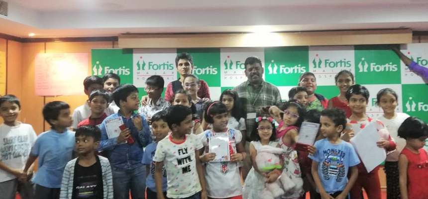 Children's Day celebrations at Fortis Malar Hospital