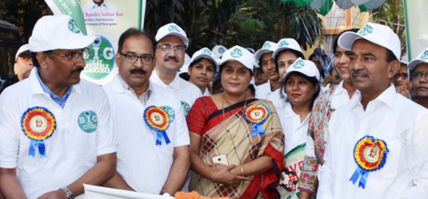 HYDERABAD OPHTHALMOLOGISTS ASSOCIATION AND SAROJINI DEVI EYE HOSPITAL ORGANIZE GLAUCOMA AWARENESS WALK TO SENSITIZE THE PUBLIC ON GLAUCOMA