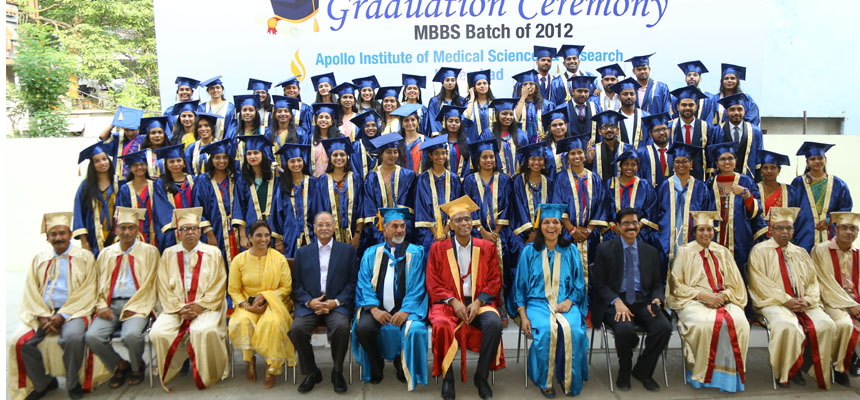 The 1st batch of Medical Graduates from Apollo Medical College Hyderabad pass out at a glittering Convocation Ceremony