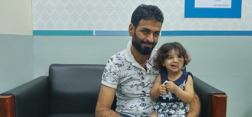 Global Hospital successfully performs a high risk surgery on a 1 year old Iraqi baby with a complex facial defect.