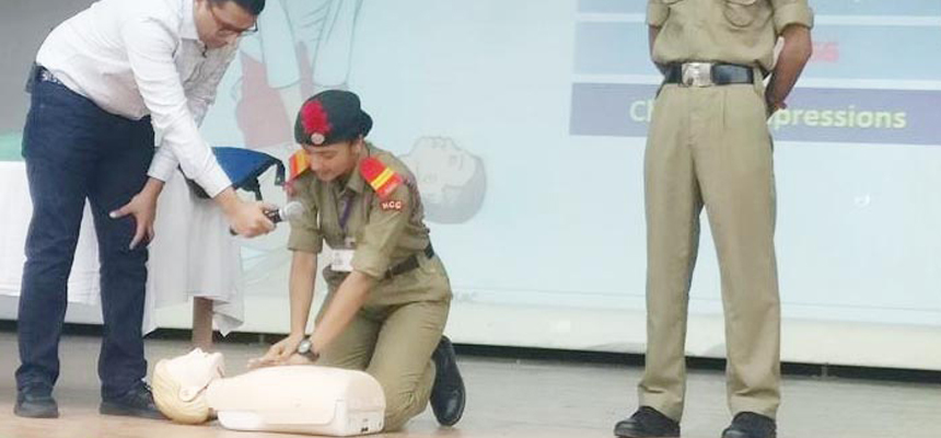 APOLLO FOUNDATION trains 1600 NCC Cadets in BASIC LIFE SUPPORT 