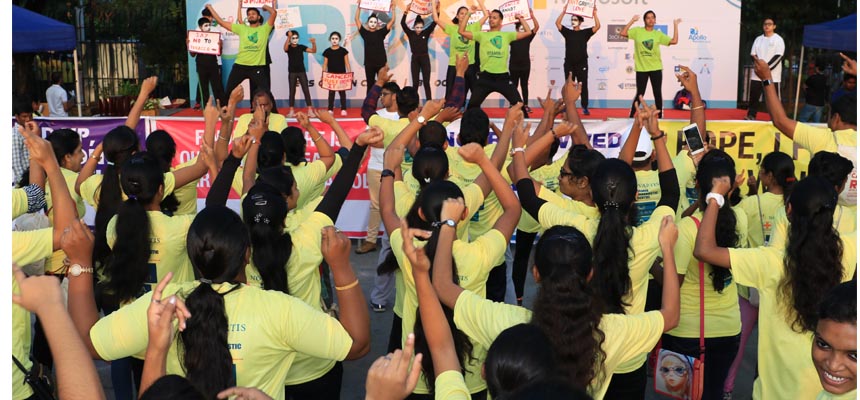 Cancer  is conquerable  message reckons across the globe with over 20000 joining in the CANcer RUN