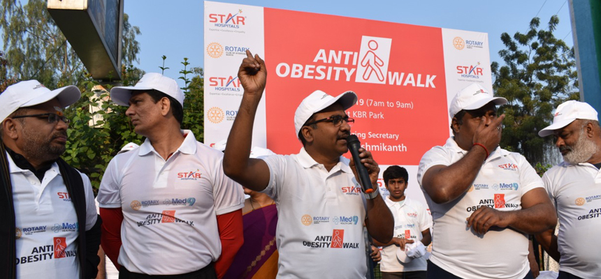 Anti obesity walk at KBR park 