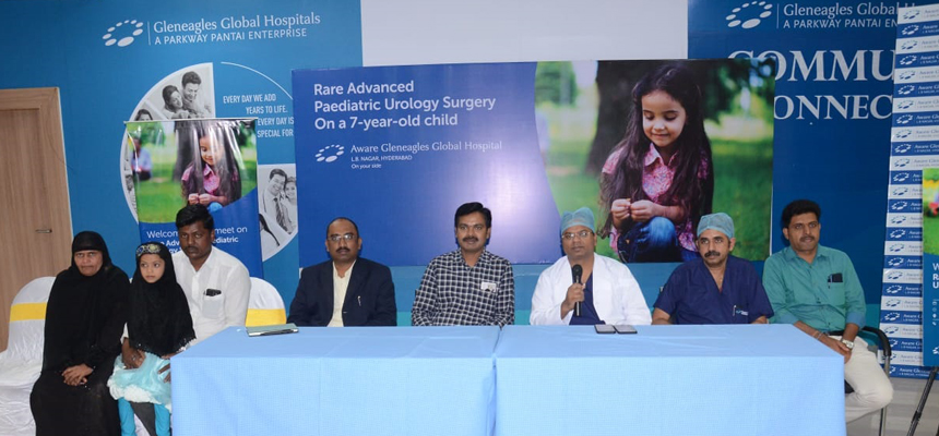 Aware Gleneagles Global Hospitals performs rare advancedpaediatric urology surgery Removes a 9mm stone from a 7 year old patient