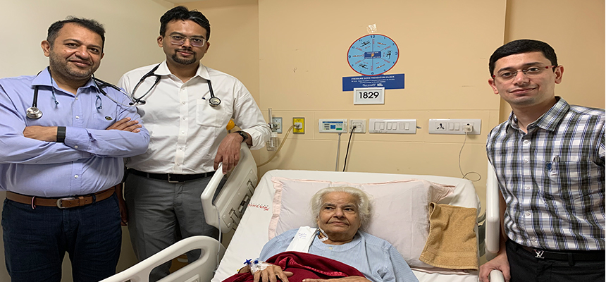 Wockhardt Hospital Successfully Treated A 83 Year Old Mumbai Woman Suffering from Heart Attack With 3rd Generation Medtronic Leak Proof Valve Via TAVR procedure