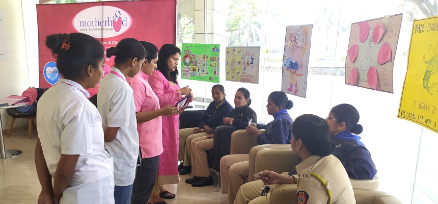 Motherhood Hospital conducted Free Health check ups For Lady Cops of Kharghar, Kalamboli And Kamothe