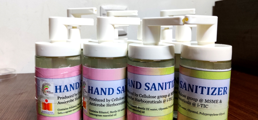 IIT Hyderabad Researchers make their own hand sanitizer for the Institute Community