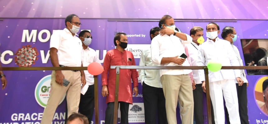 Grace Cancer Foundation launches the  first of its kind Mobile Covid ICU in India