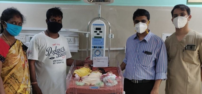 Doctors at Medicover Hospitals Give New lease of life to pre term triplets