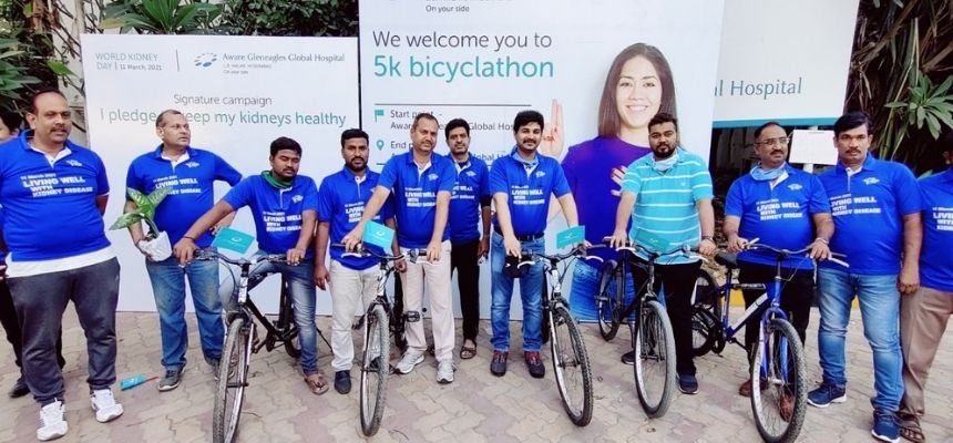 Cycle Rally by Aware Gleneagles Global Hospitals on World Kidney Day