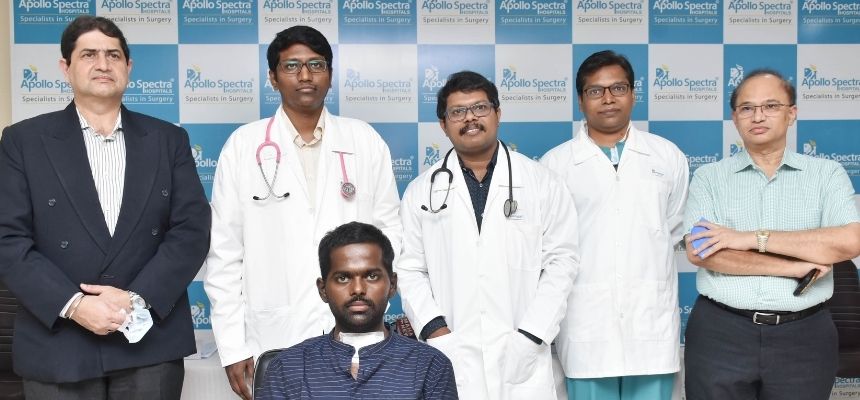 Specialists at Apollo Spectra Hospital, Ameerpet, save a precarious patient from Nigeria (Africa)