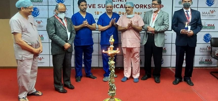 MAA ENT Hospital holds 62nd Live surgical workshop