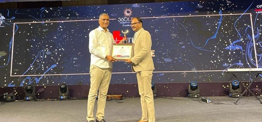 Dr Sudheer Dara of Epione Super specialty Hospital presented   the prestigious Times Health Excellence Awards 2021