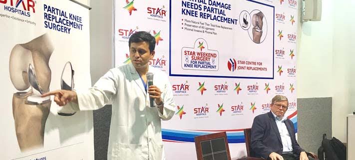Renowned  Orthopedic  Surgeon  Recommends  Partial  Knee  Replacement  as Weekend Surgery, ensuring more natural movement of knee joint 