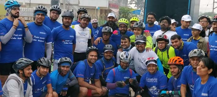 Bengaluru pedals for saving lakes and people's health 