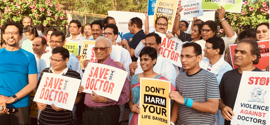 Hi9 and Welthi initiate walk protesting violence on doctors