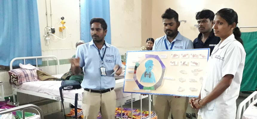 â€˜Swachh Gandhiâ€™ Campaign creates awareness on Hand Hygiene at Gandhi Hospital