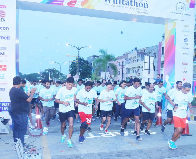 L V Prasad Eye Institute hosts ‘Whitathon Run’ to raise awareness about Eye Cancers in Children