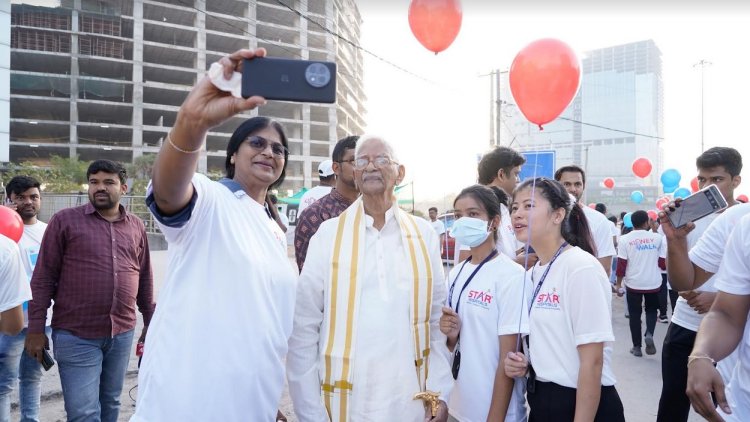 OVER 1000 PEOPLE PARTICIPATED IN 5K WALKATHON ORGANIZED BY STAR HOSPITALS AT FINANCIAL DISTRICT