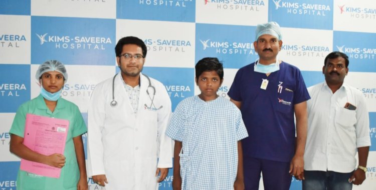 Pacemaker on a 13-year-old boy