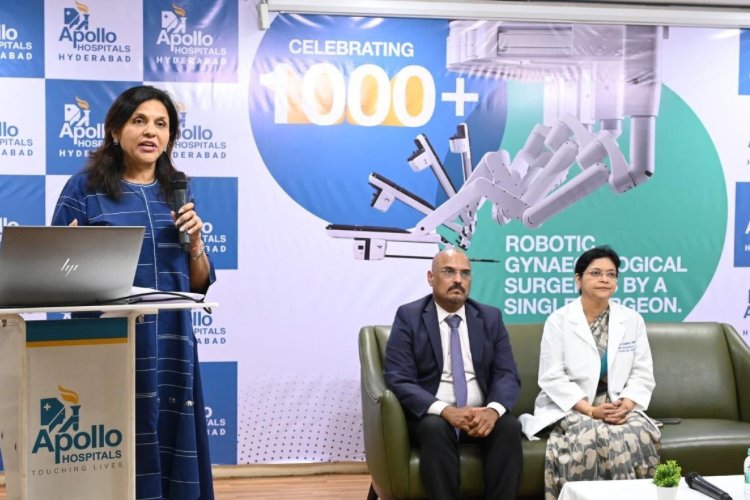 India’s First Woman Surgeon Crosses 1000+ Robotic Gynaecological Surgeries at Apollo Hospitals, Jubilee Hills
