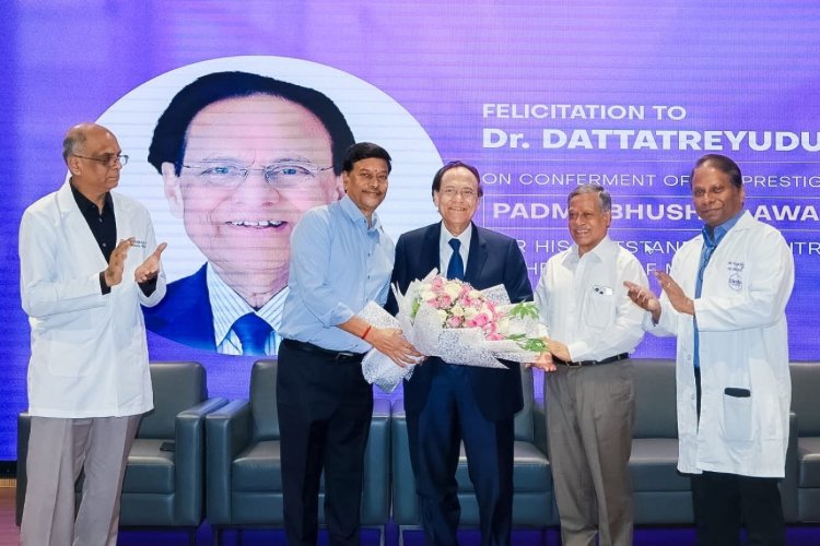 Sindhu Hospitals Felicitates Padma Bhushan Awardee Dr. Nori Dattatreyudu for Outstanding Contributions to Oncology