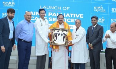 STAR Hospitals Launches Dedicated “Pain & Palliative Care Services for Cancer Patients” Hon’ble Former Vice President of India, Shri M. Venkaiah Naidu Garu, inaugurated the facility and felicitates healthcare heroes.